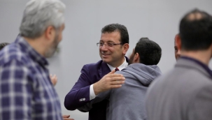 İmamoğlu, İftarını Halk Ekmek Çalışanlarıyla Yaptı