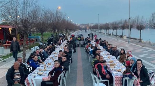 Motorcular Cemil Ayata Hayrına Oruçlarını Açtı