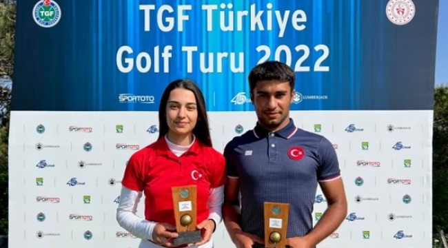 2022 TGF Türkiye Golf Turu Şampiyonları İbrahim Tarık Aslan Ve İrem Demir