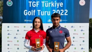 2022 TGF Türkiye Golf Turu Şampiyonları İbrahim Tarık Aslan Ve İrem Demir