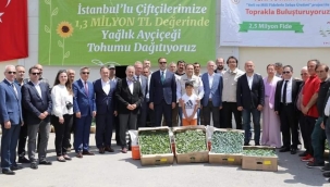 30 Bin Yerli ve Milli Fide ve 2,5 Ton Ayçiçek Tohumu Silivrili Çiftçiler ile Buluşturuldu