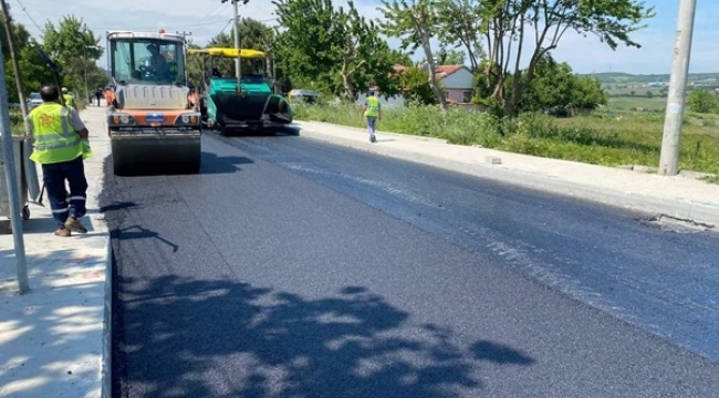 Seymen Mahallesi'ndeki yağmur suyu hattı ve asfaltlama çalışmaları sona erdi