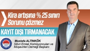 Mustafa Altınkök: Silivri'de kira zammı yüzde 100'ü geçti