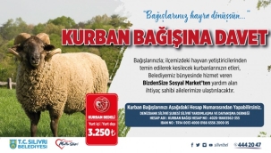 Silivri Belediyesinden Kurban Bağışı Kampanyası