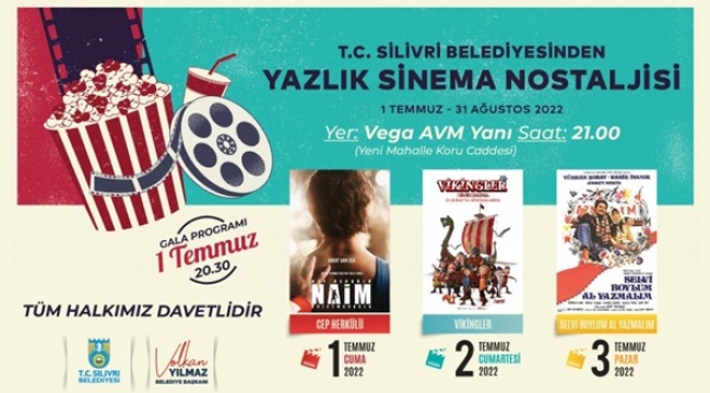 Silivri'de Yazlık Sinema Keyfi Başlıyor