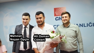CHP Silivri Gençlik Kollarında bayrağı Mehmet Noyan Öpçin devraldı
