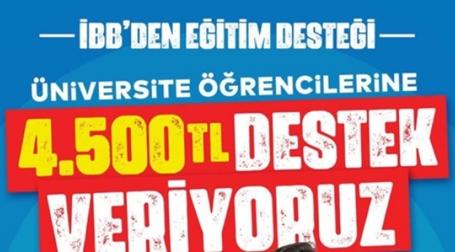 75 Bin Öğrenciye 4 Bin 500 TL Destek