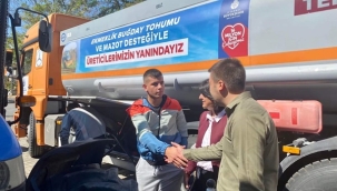 Çanta Mahallesindeki çiftçilere İBB tarafından ücretsiz mazot dağıtıldı