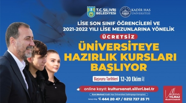 Başkan Yılmaz: Üniversiteye Hazırlık İçin Ücretsiz Kurslarımız Başlıyor