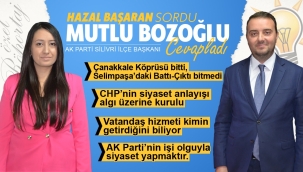 Mutlu Bozoğlu: "Silivri Halkının Aklıyla Kimse Oynamaya Kalkmasın"