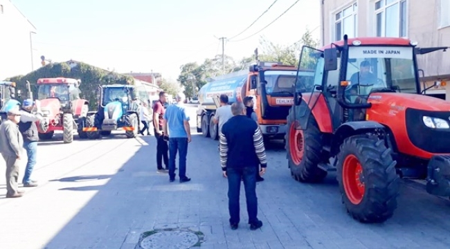 Silivrili çiftçiler depolarını İBB'nin ücretsiz mazot desteğiyle fullüyor