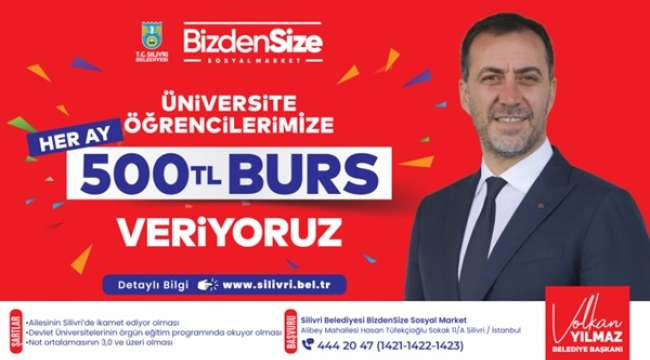 Başkan Yılmaz Açıkladı: Üniversite Öğrencilerine Aylık 500 TL Burs