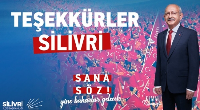 CHP Silivri'den İkinci Tur Açıklaması: Halkımız Hakkını Er Ya Da Geç Alacak!