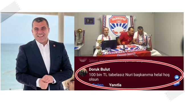 Doruk Bulut'tan Silivrispor'a 100 Bin TL'lik Destek