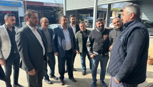 Başkan Adayı Yunus Arıcı, Sanayi Esnafını Ziyaret Etti