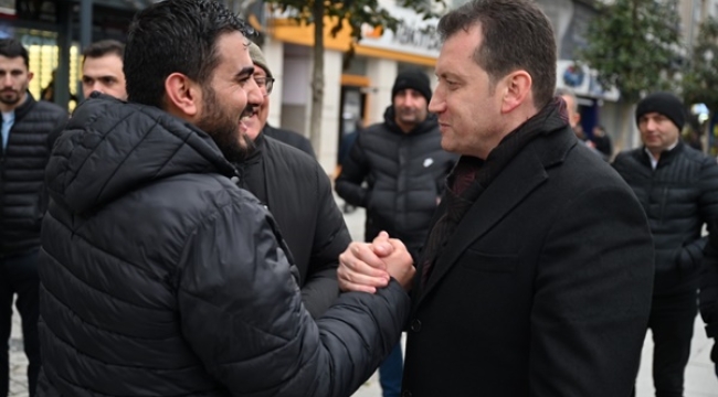 Bora Balcıoğlu, Alibey Mahallesi'nde Esnaf ve Vatandaşlarla Buluştu