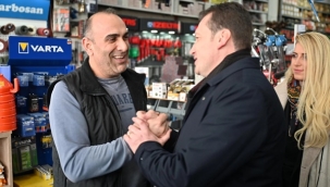 Bora Balcıoğlu ve Belediye Meclis Üyesi Adaylarından, Silivri Sanayi Sitesi Esnaflarına Ziyaret