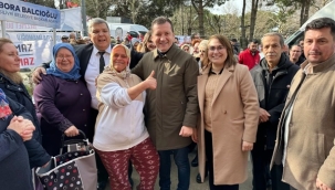 Bora Balcıoğlu, Değirmenköy Pazarında Vatandaşlarla Buluştu