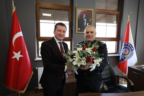 Silivri Belediye Başkanı Balcıoğlu'ndan İlçe Emniyet Müdürlüğüne Ziyaret