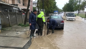 Silivri'de Şiddetli Yağmura Hızlı Müdahale