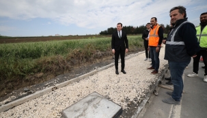 Başkan Balcıoğlu, Alipaşa Yolu'nda ki Yaya Kaldırımı Çalışmalarını İnceledi