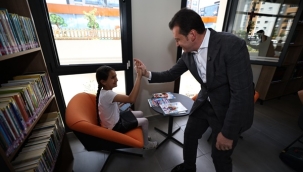 Başkan Balcıoğlu'ndan Öğrencilere Kütüphane Ziyareti ve Başarı Dileği