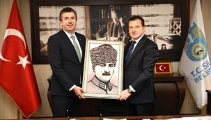 Çatalca Belediye Başkanı Erhan Güzel'den Silivri Belediyesi'ne Ziyaret