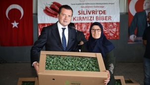 Silivri Belediye Başkanı Bora Balcıoğlu'ndan Kırmızı Biber Fidesi Desteği