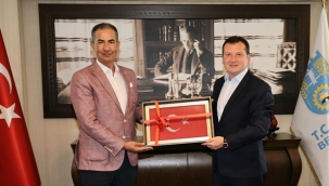 İlçe Milli Eğitim Müdürü Zekeriya Artar, Başkan Balcıoğlu'nu Ziyaret Etti