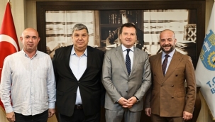 Başkan Balcıoğlu, Silivri ve Kırkpınar Güreş Ağalarını Makamında Ağırladı