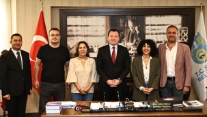 Başkan Balcıoğlu, Yasin Agin ve Caner Erdoğan'ı Makamında Ağırladı