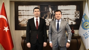 Silivri Belediye Başkanı Bora Balcıoğlu, Emniyet Müdürü Kıvanç Taşçı'yı Makamında Ağırladı