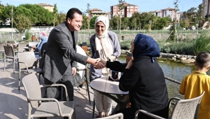 Silivri Belediye Başkanı Bora Balcıoğlu Gölet Kafe'de Vatandaşlarla Bir Araya Geldi