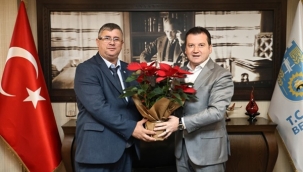 İYİ Parti Silivri İlçe Başkanı Mert Erişken, Başkan Bora Balcıoğlu'nu Ziyaret Etti