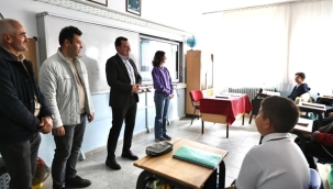 Başkan Balcıoğlu'ndan Çayırdere Ortaokulu'na Yenileme Desteği