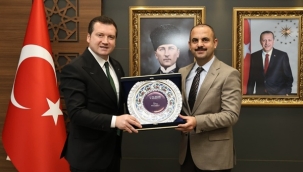 Başkan Balcıoğlu, Çatalca Kaymakamı Erdoğan Turan Ermiş'i Ziyaret Etti