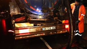 Silivri Belediyesi Yoğun Yağışlara Karşı Önlem Çalışmalarını Sürdürüyor