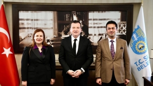 Başkan Balcıoğlu Demiroğlu Bilim Üniversitesi Yetkililerini Ağırladı