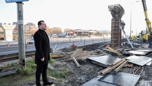 Başkan Balcıoğlu, Eski Sanayi Bölgesi'ndeki Asansörlü Üst Geçit Çalışmasını İnceledi