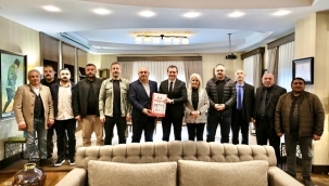 Başkan Balcıoğlu, Harun Çalışkan'ı Misafir Etti