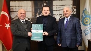 Başkan Balcıoğlu, Çardak Belediye Başkanını Makamında Ağırladı