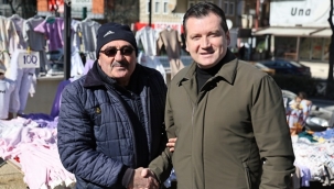 Başkan Balcıoğlu Silivri Pazartesi Pazarı'nda Vatandaşlarla Buluştu
