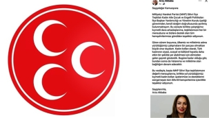 MHP Silivri İlçe Başkan Yardımcısı Görevi Bıraktı