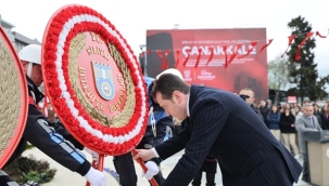 Başkan Balcıoğlu, Çanakkale Zaferi'nin 110. Yılında Atatürk Anıtına Çelenk Sundu