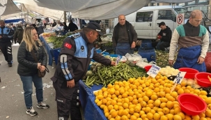 Silivri Zabıtası'ndan Semt Pazarı Denetimi