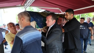 Başkan Balcıoğlu, Feride Perver'in cenazesine katıldı
