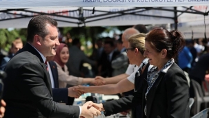 Başkan Balcıoğlu, Kale Park'ta Bayramlaşma törenine katıldı