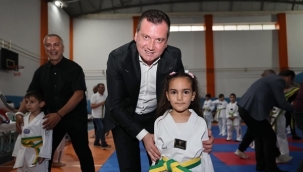 Başkan Balcıoğlu, kuşak terfi törenine katıldı