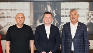 Zeydan Karalar, Başkan Balcıoğlu'nu ziyaret etti