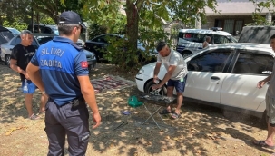 Silivri'de İzinsiz Çadır ve Mangal Kullanımına Müdahale Edildi
